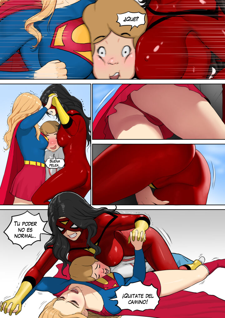 [Mezzo] Supergirl and Spiderwoman (Comic Porn)