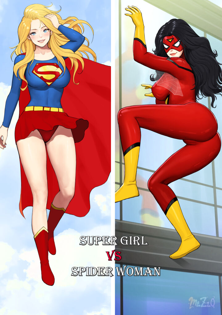 [Mezzo] Supergirl and Spiderwoman (Comic Porn)