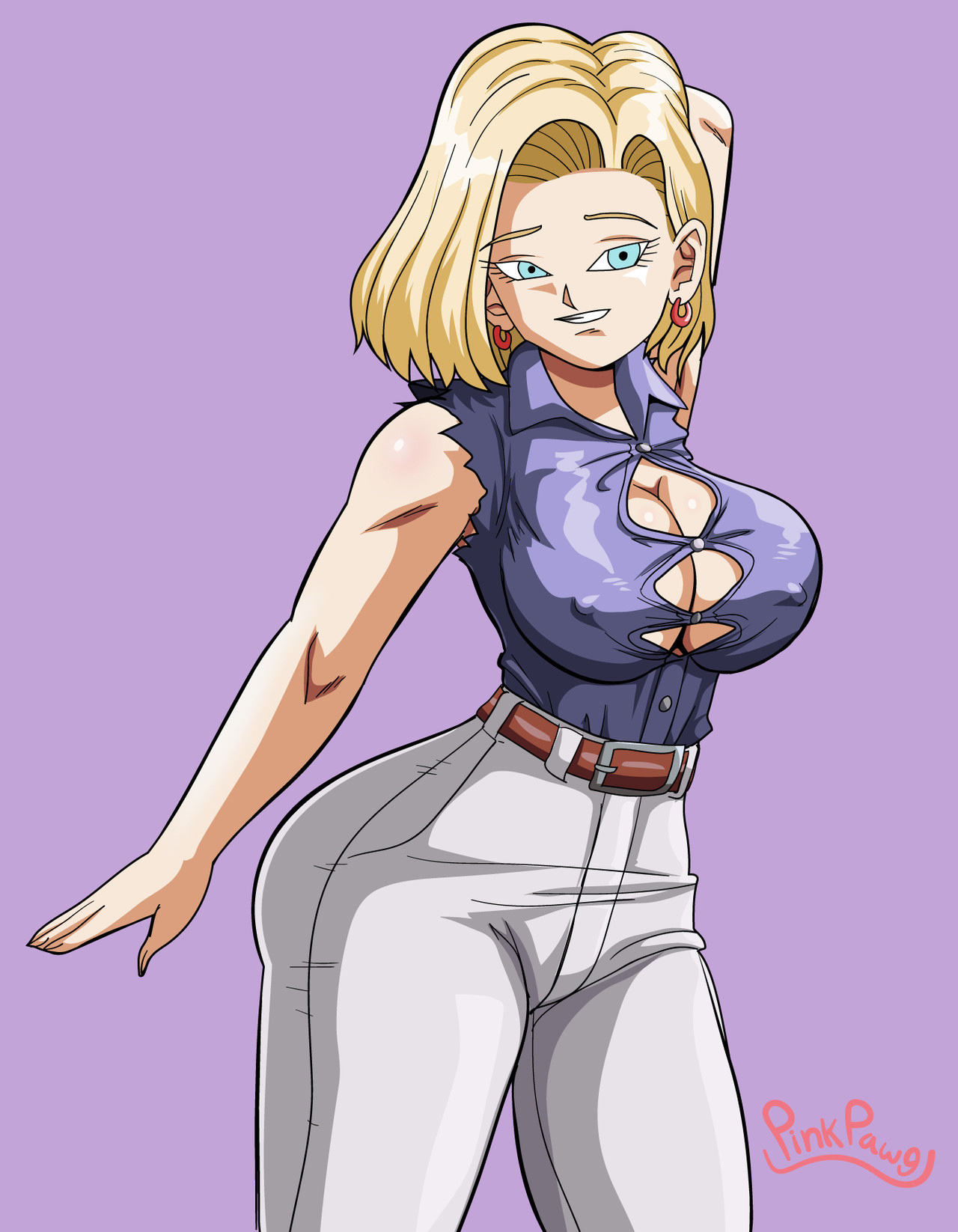 [Pink Pawg] Numero 18 Está Sola! (Dragon Ball)