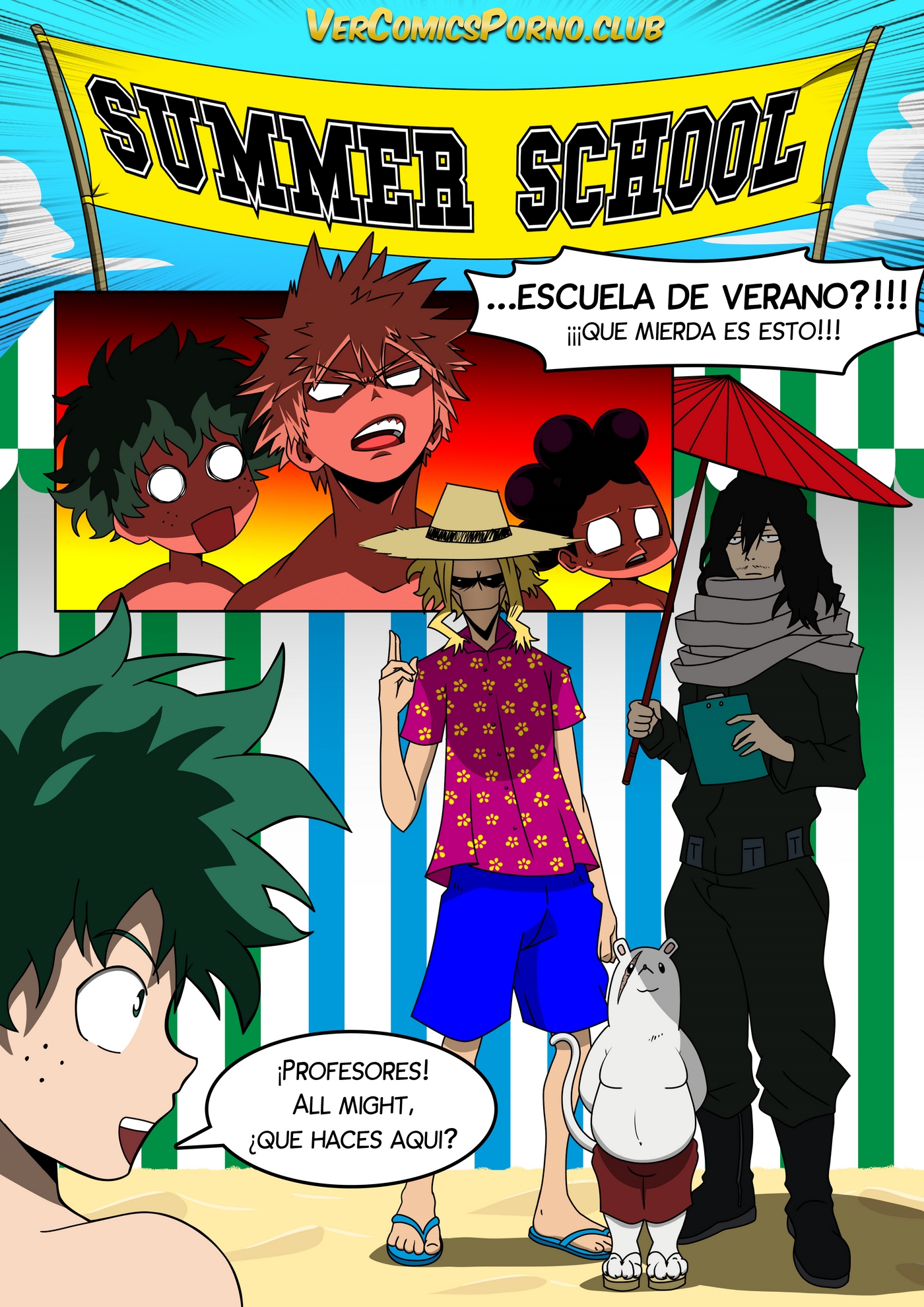 [Español] My Hentai Academia Summer School (Boku no hero)