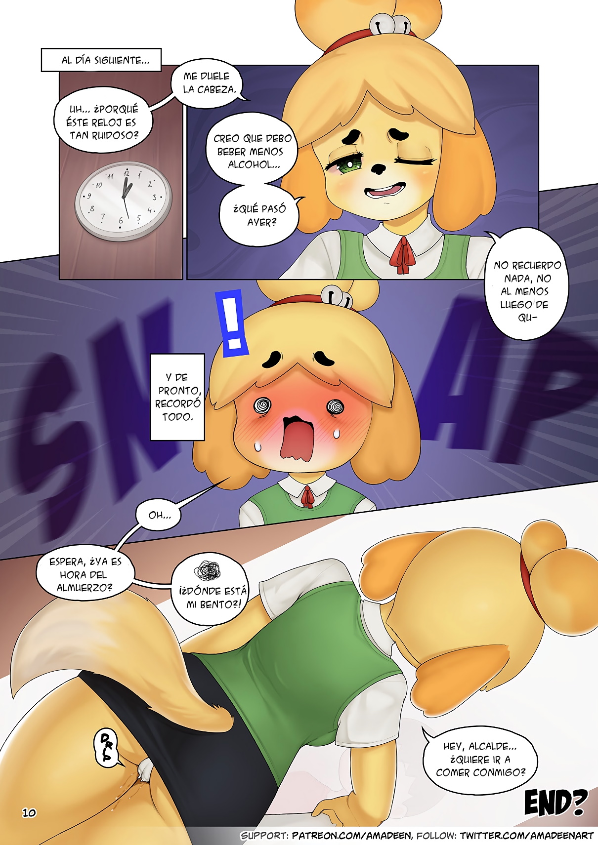 [Amadeen] Isabelle's Lunch Incident (Animal Crossing)