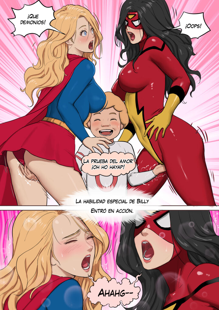 [Mezzo] Supergirl and Spiderwoman (Comic Porn)