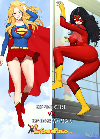 [Mezzo] Supergirl and Spiderwoman (Comic Porn)