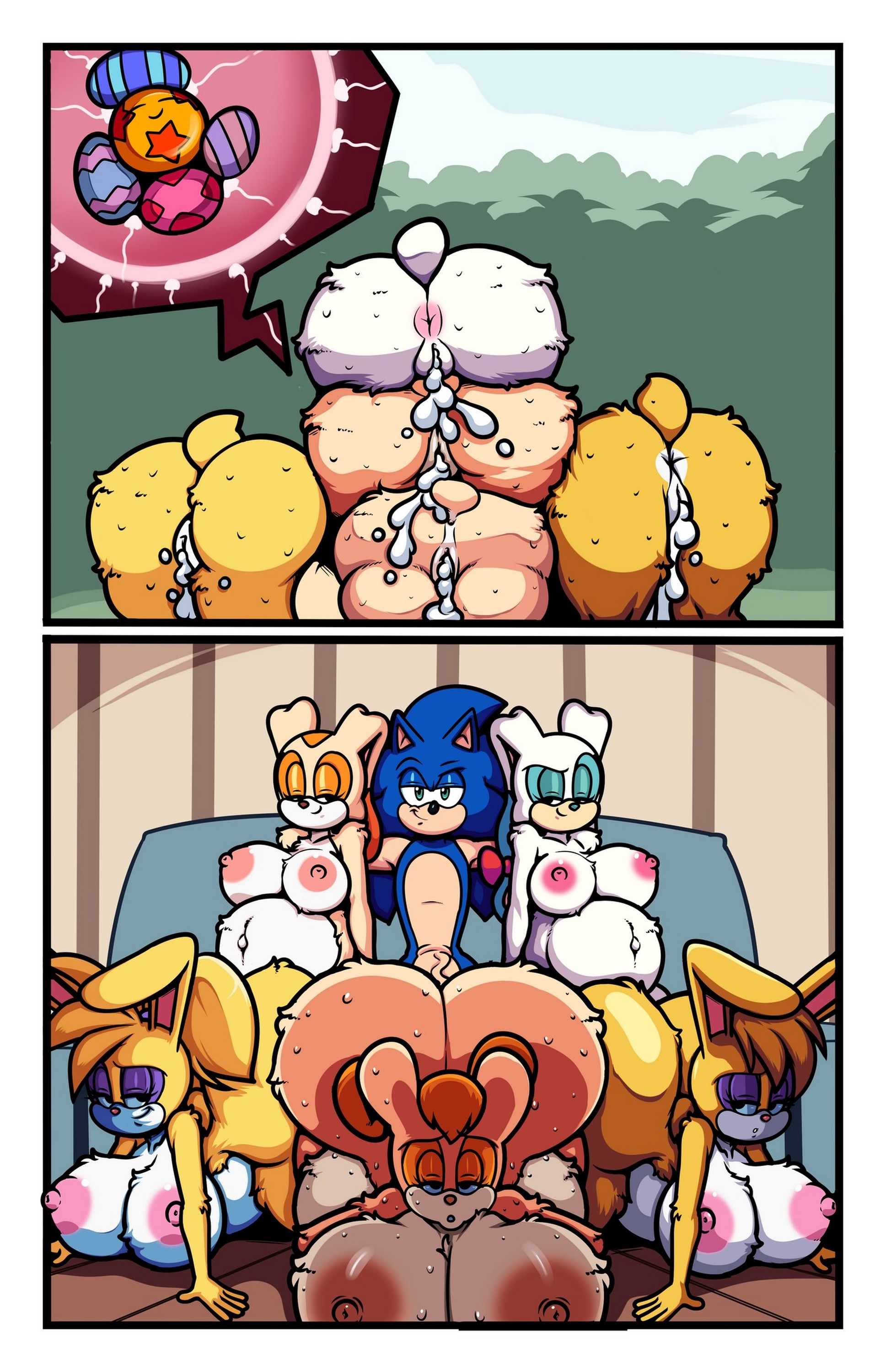 [Superbunnygt] Sonic Girls Easter (Sonic the Hedgehog)