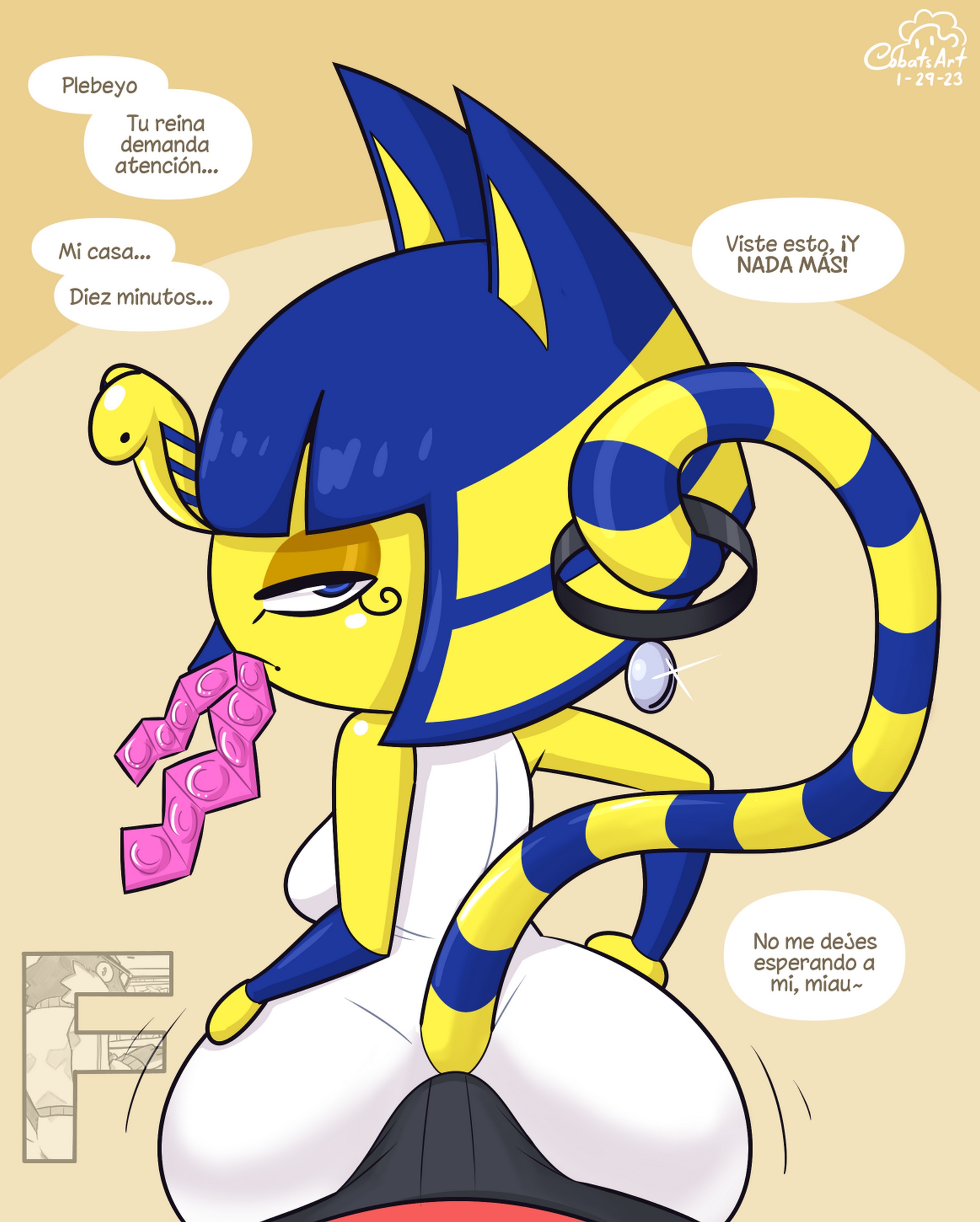 [Cobatsart] Confessing to Ankha (Animal Crossing)