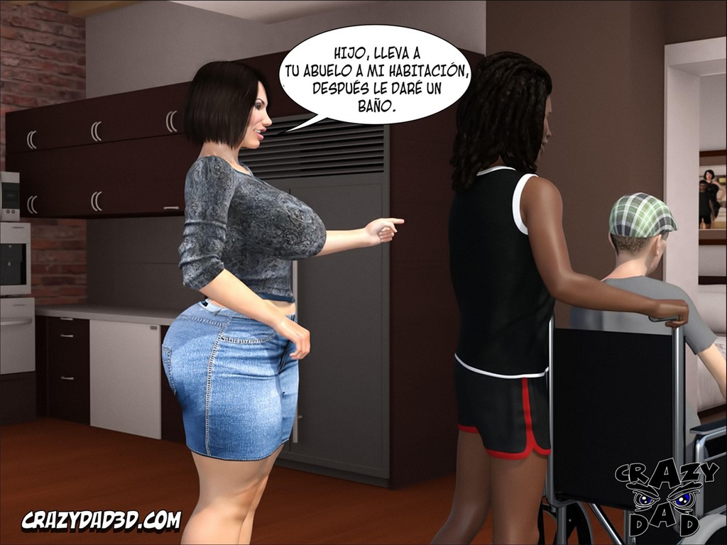 [CrazyDad3D] Foster Mother 6 (Comic Porn)