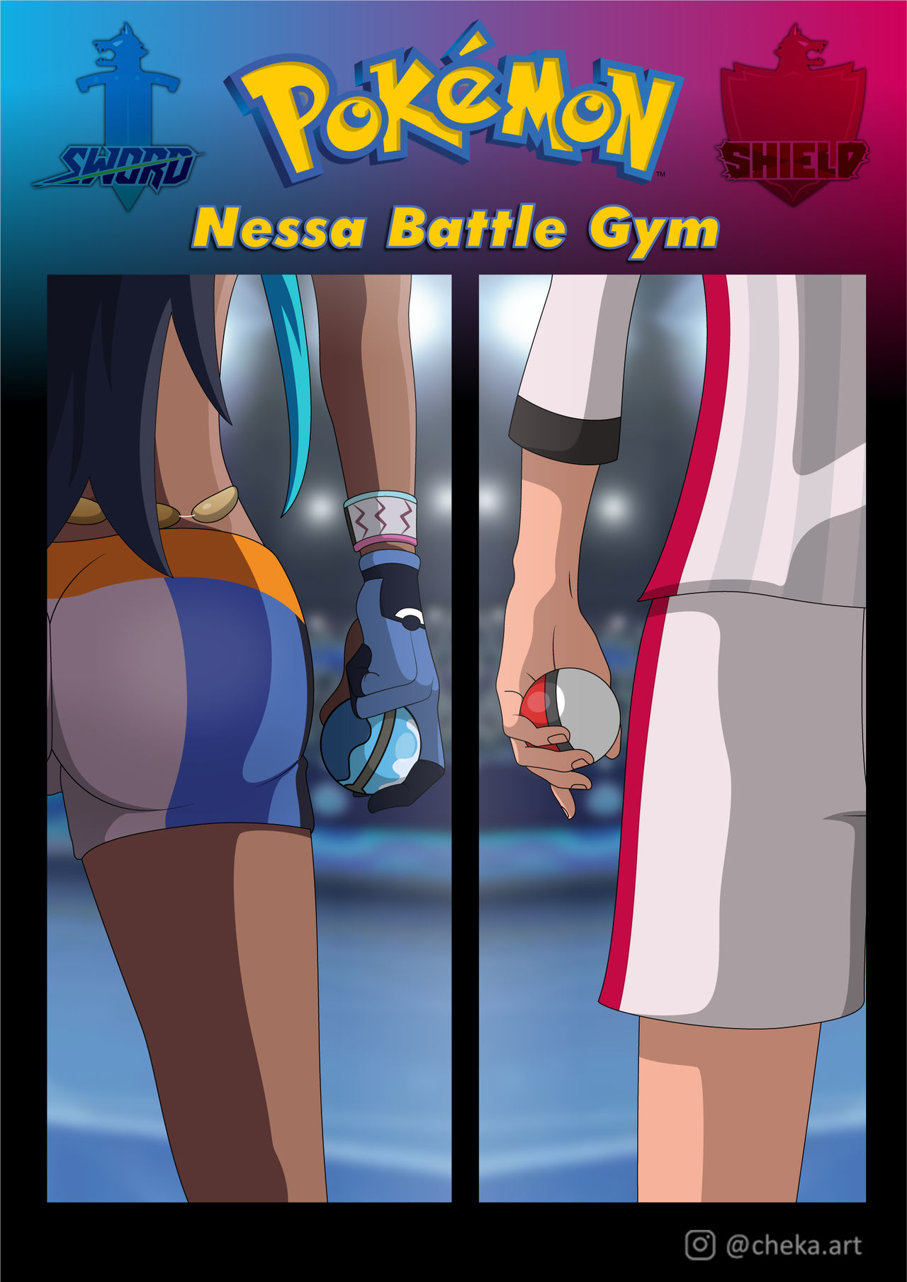 [Cheka.art] Nessa Battle Gym (Pokémon Sword and Shield)