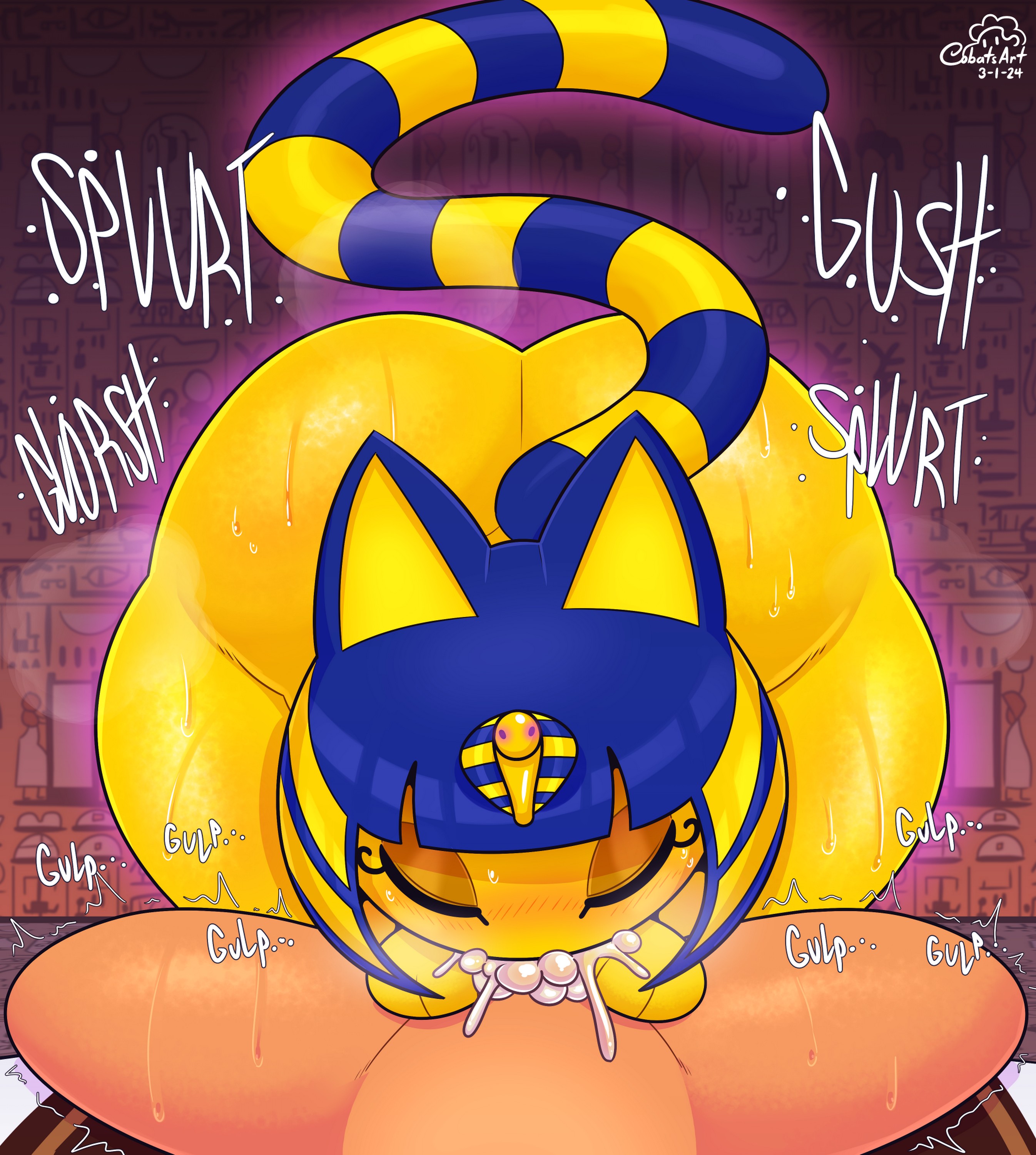 [Cobatsart] Confessing to Ankha (Animal Crossing)