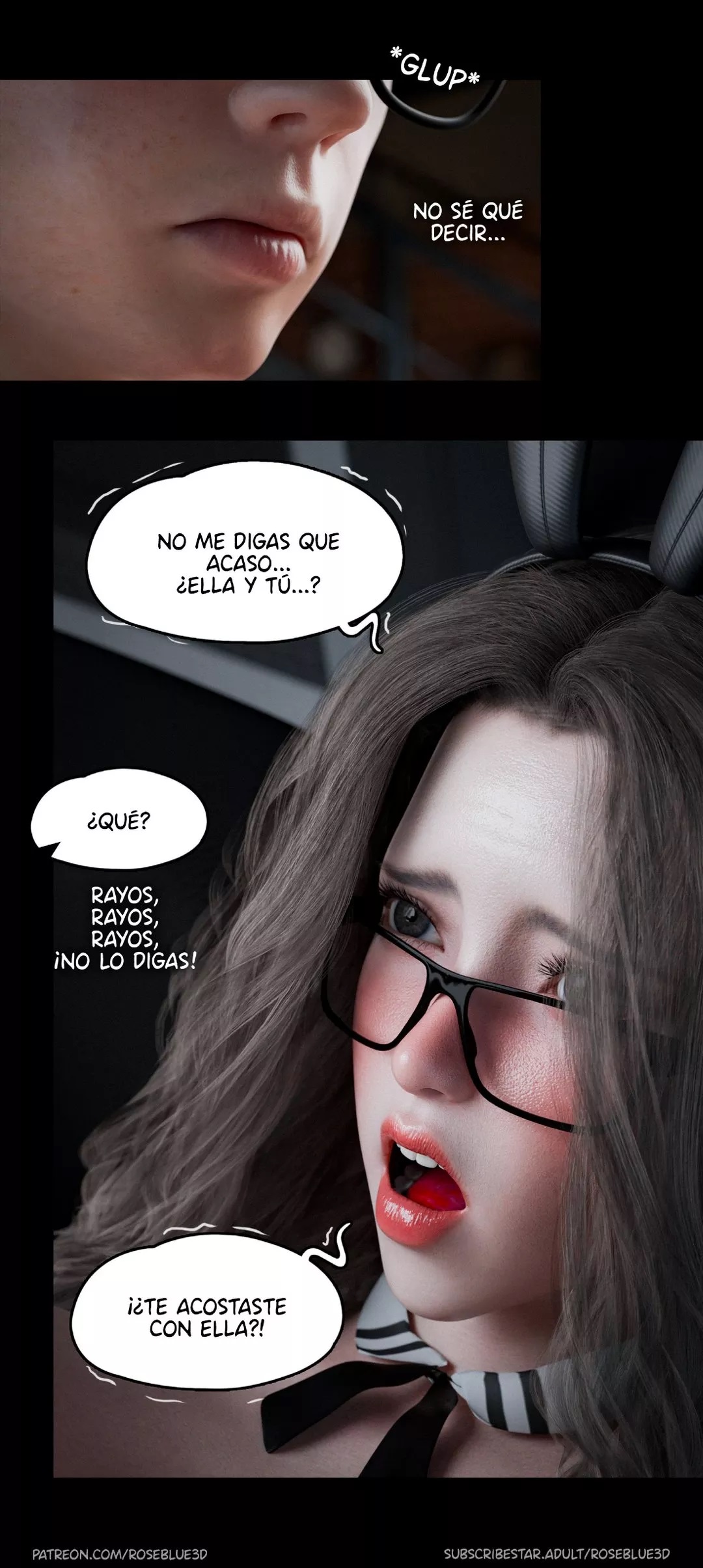 [Roseblue3D] La VIUDA de mi VECINA parte 28 (Comic Porn)