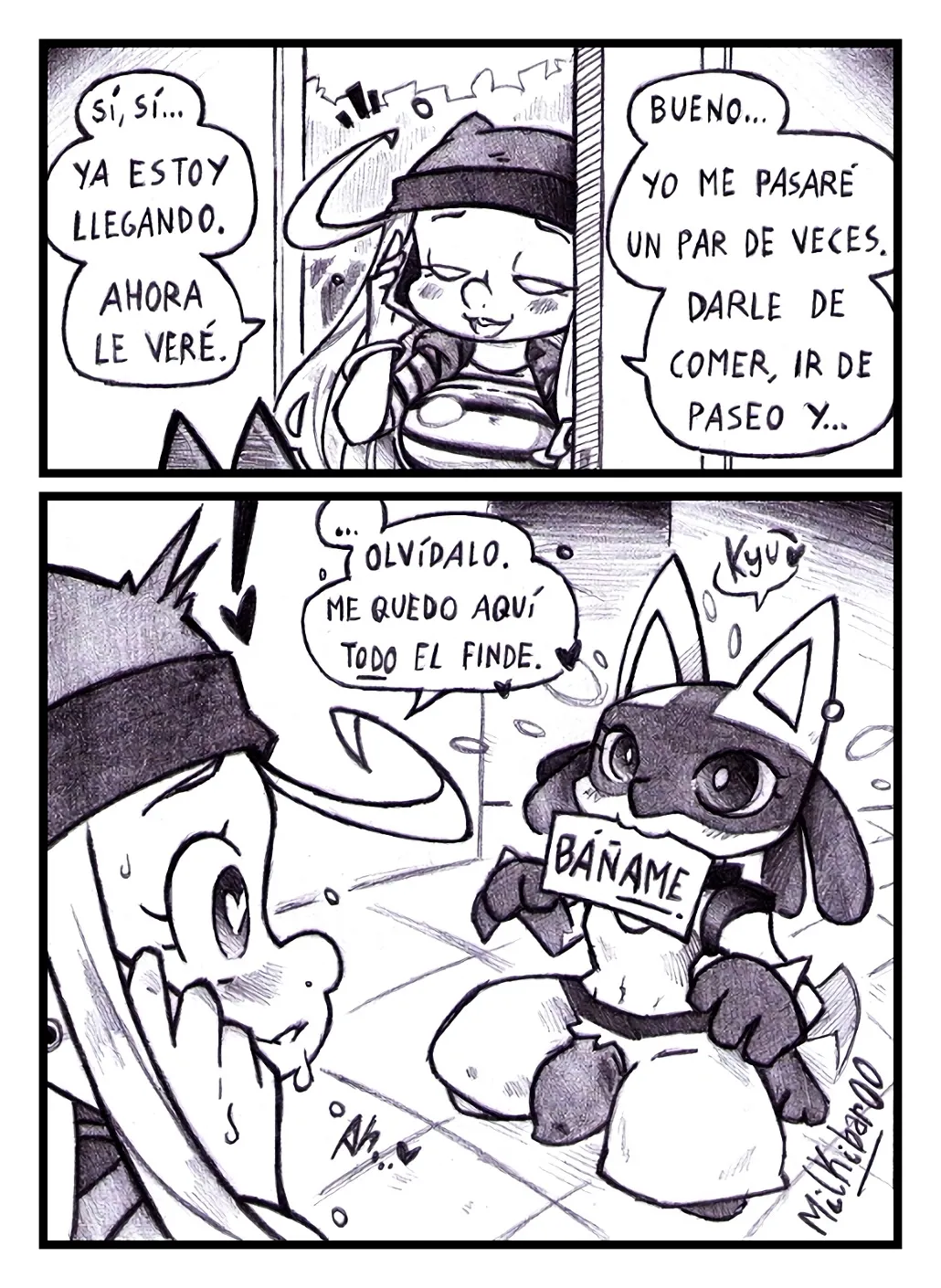 [Milkibar00] Cuidame al Lucario (Digimon- Pokémon)