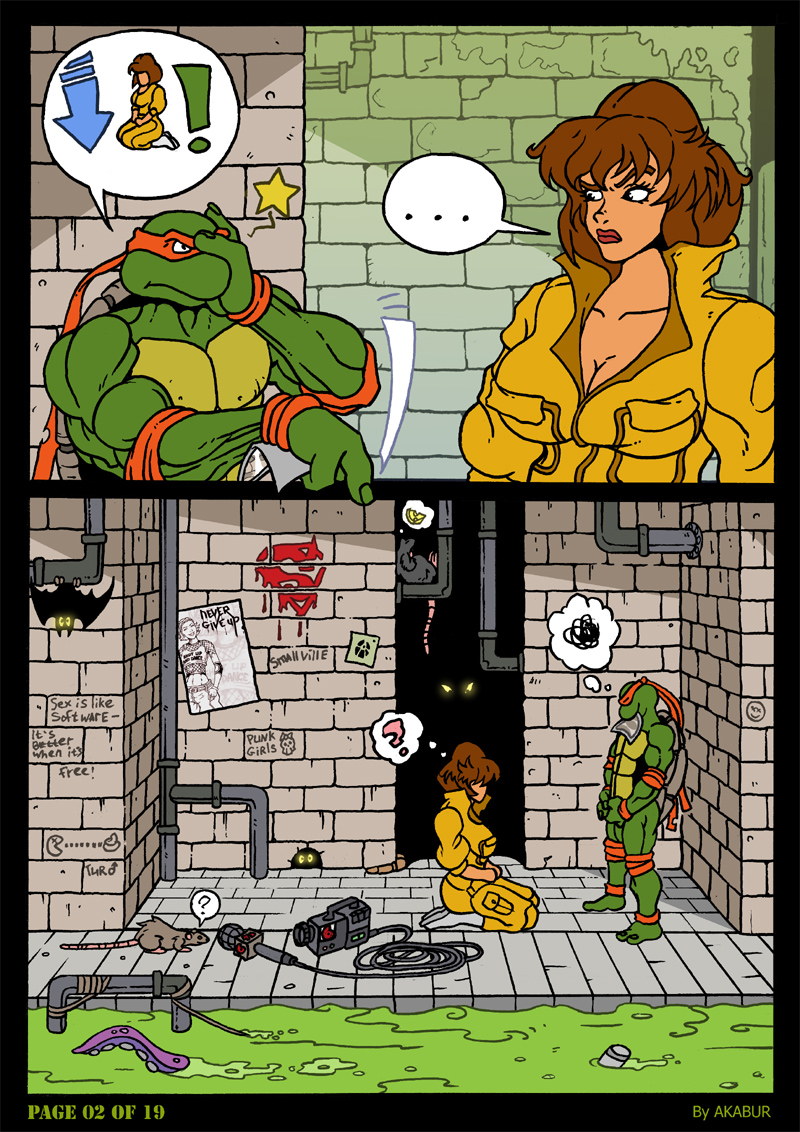 [Akabur] The Slut From Channel Six: Parte 2 (Teenage Mutant Ninja Turtles)