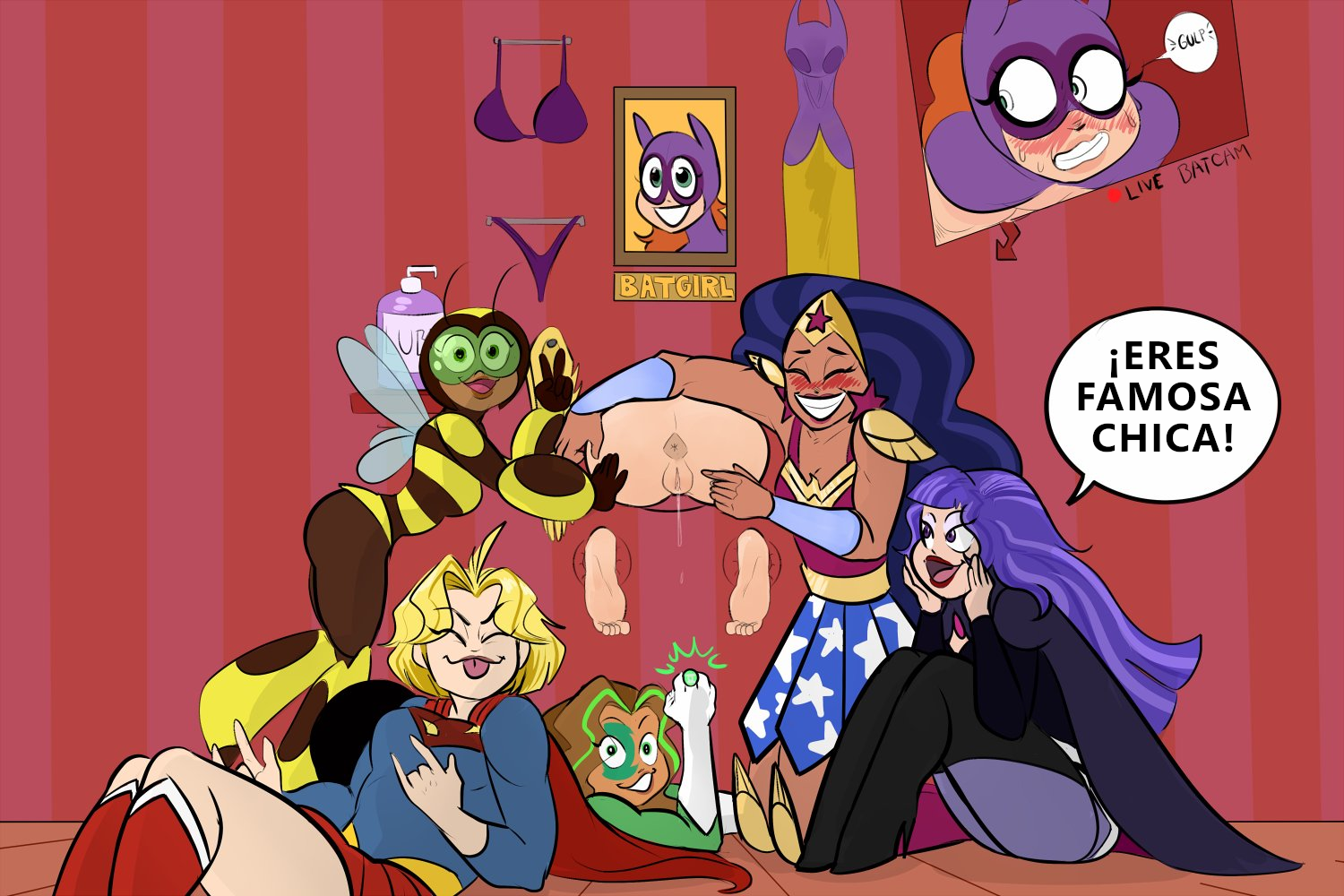 [Damnvlado] Dc Superhero girls strip game (DC Superhero girls)