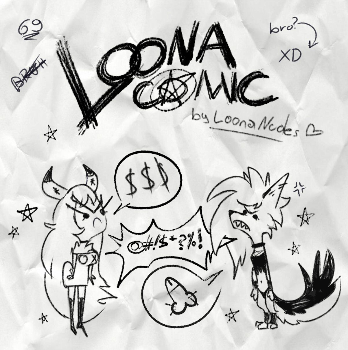 [LoonaNudes] Loona Comic (Helluva Boss)