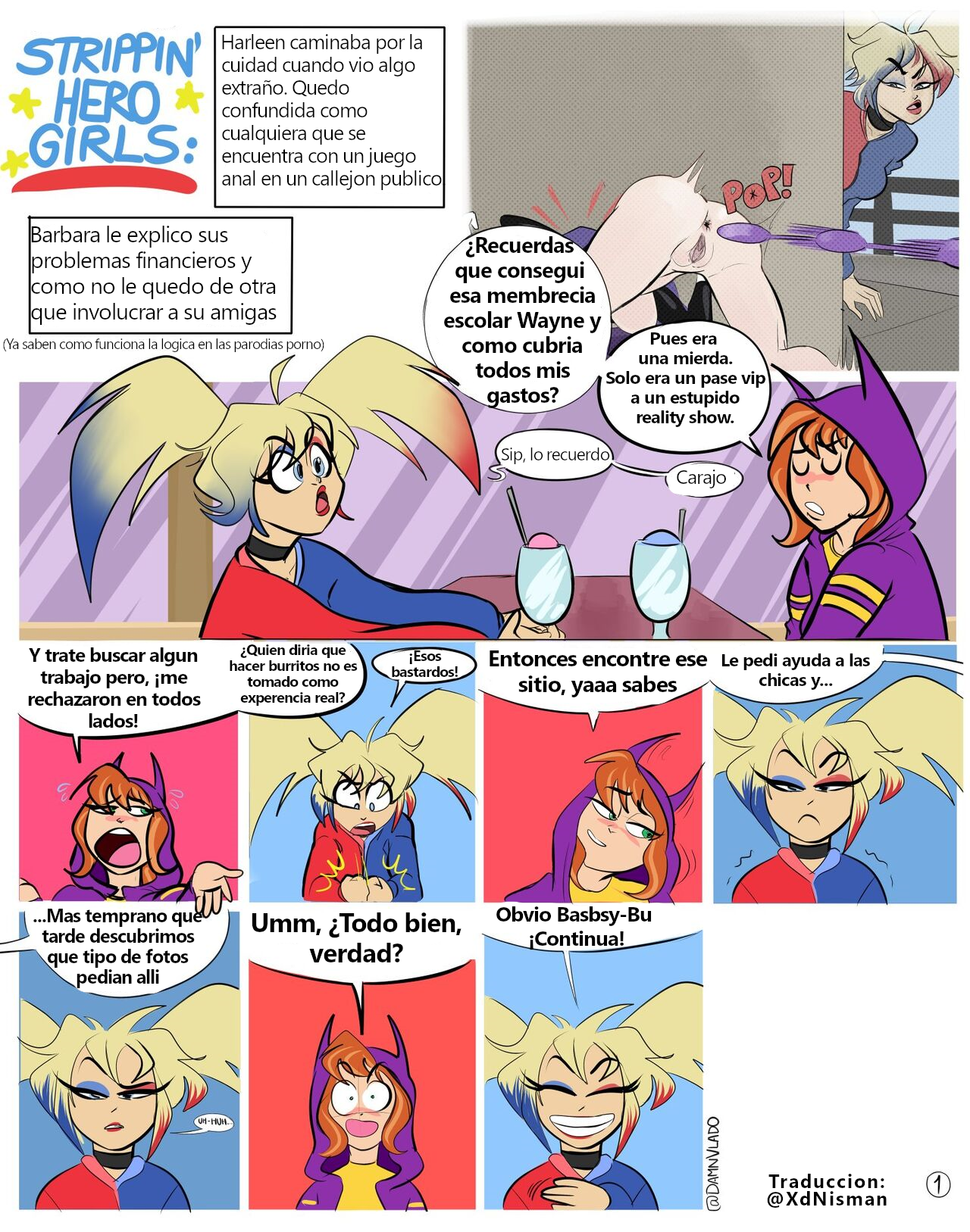 [Damnvlado] Dc Superhero girls strip game (DC Superhero girls)