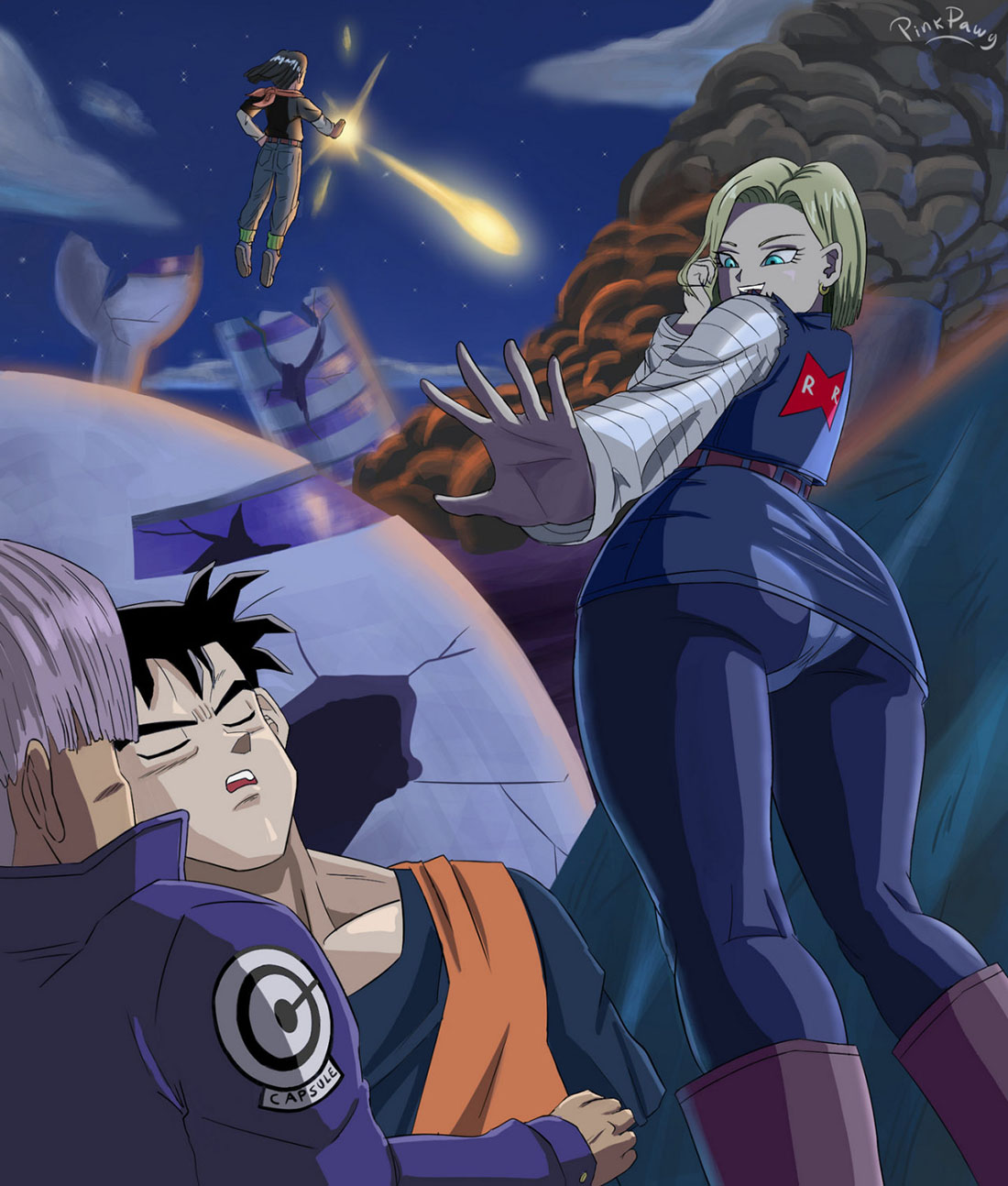 [Pink Pawg] ANDROID 18 Stays in the FUTURE (Dragon Ball Z)