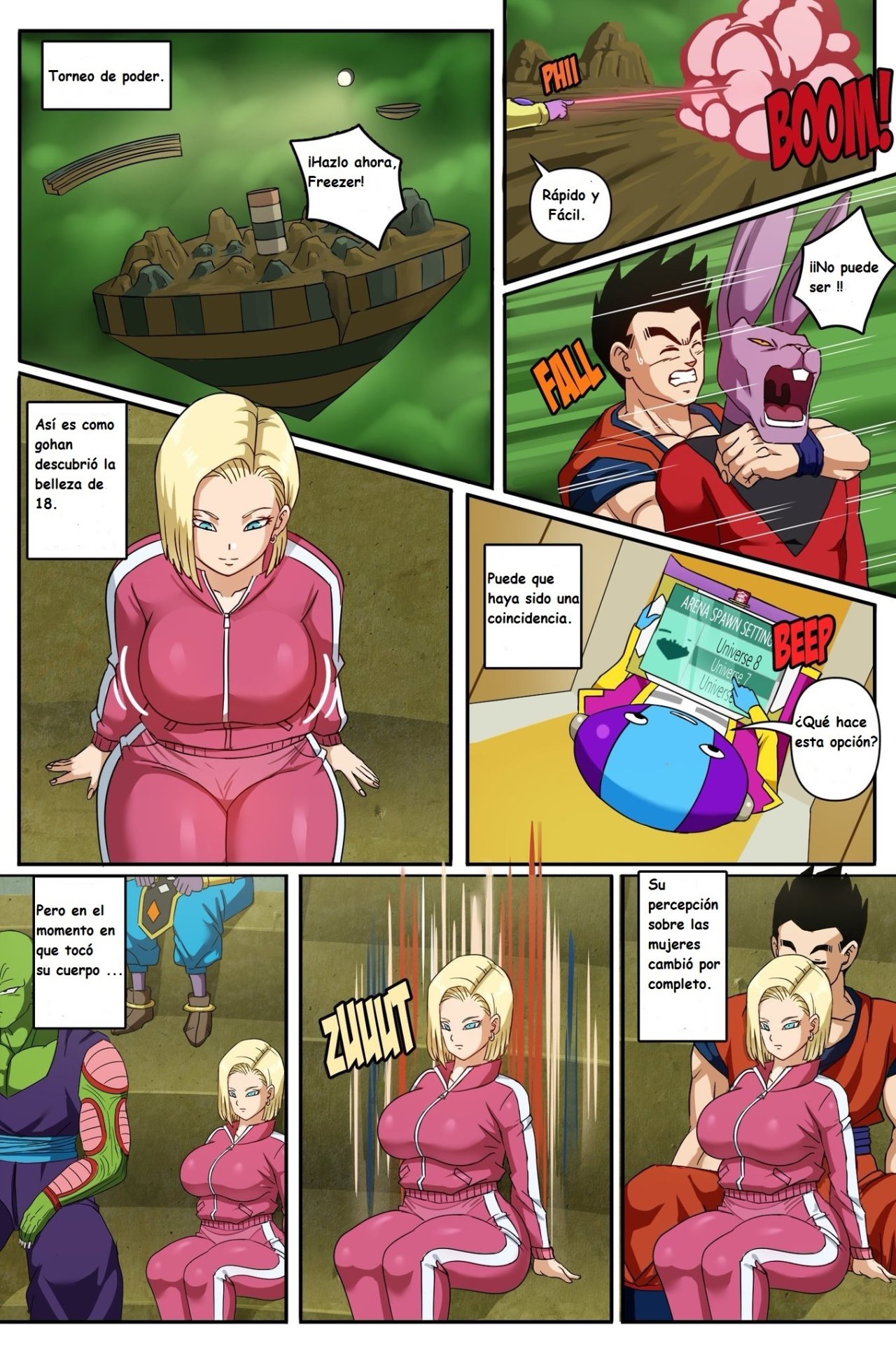 [Pink Pawg] ANDROID 18 y GOHAN parte 2 (Dragon Ball Super)