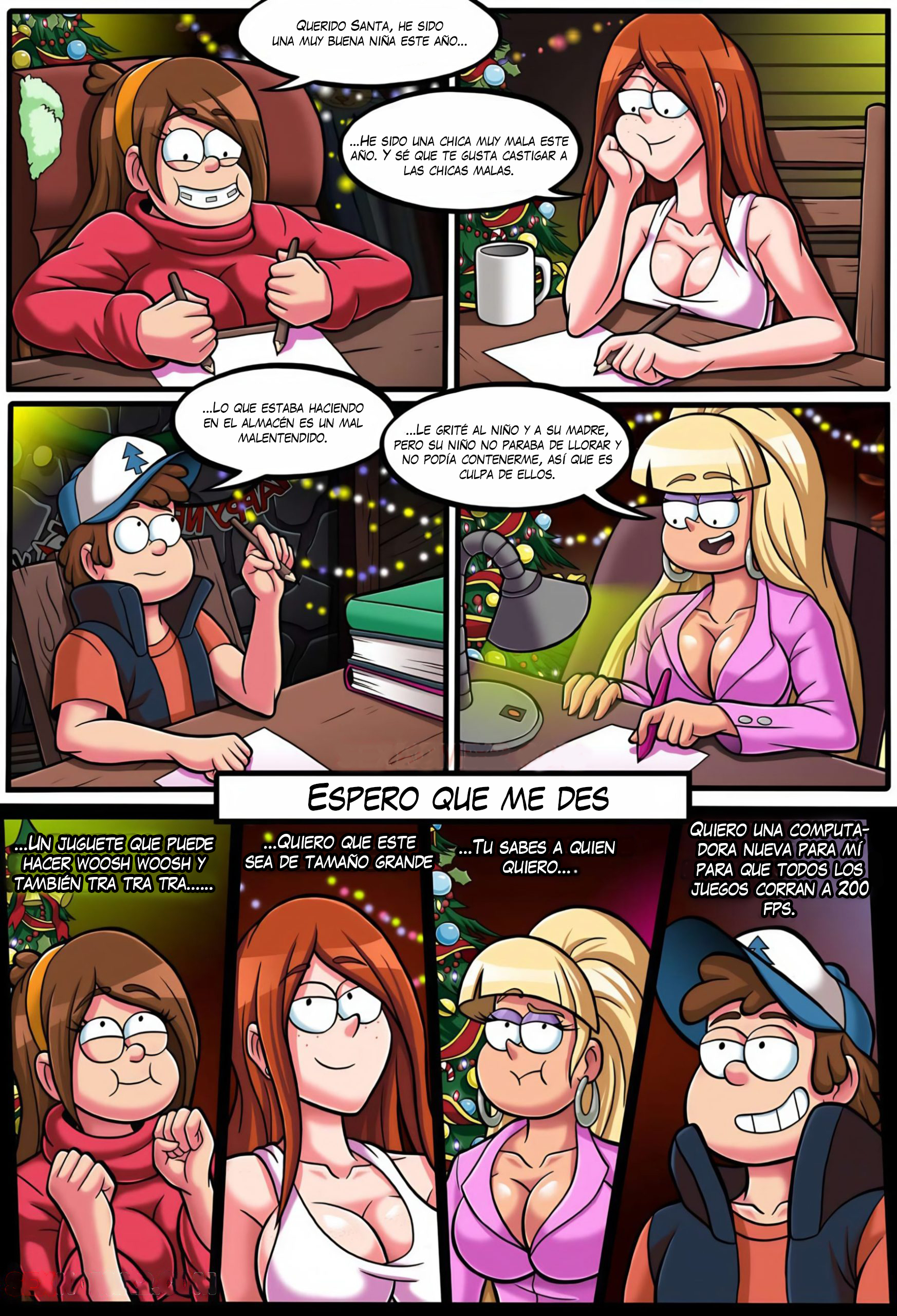 [John Doe] Celebrate Gravity Falls: New Year Party with a Pink Bear