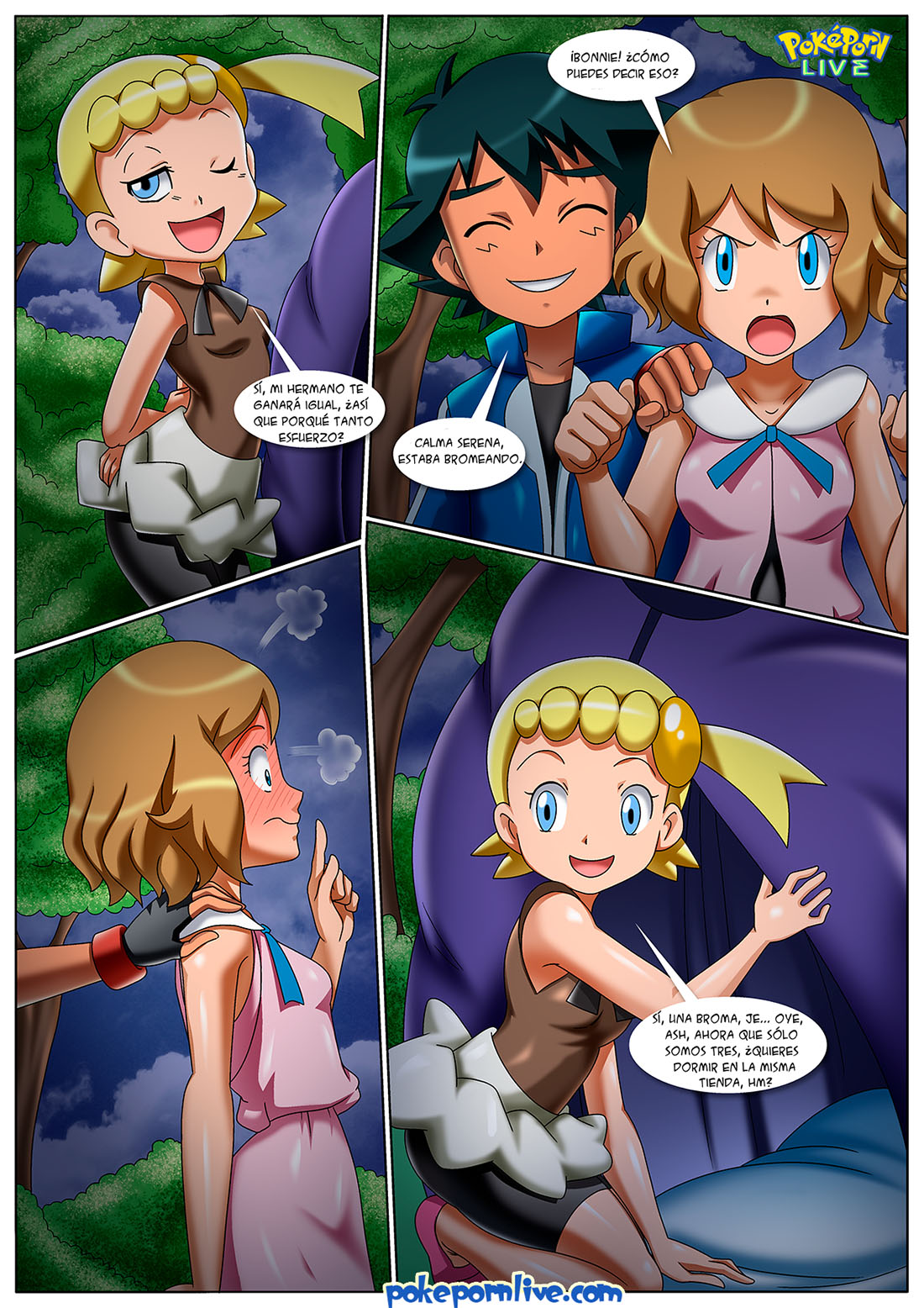 [Palcomix] KALOS Threesome (Pokémon)