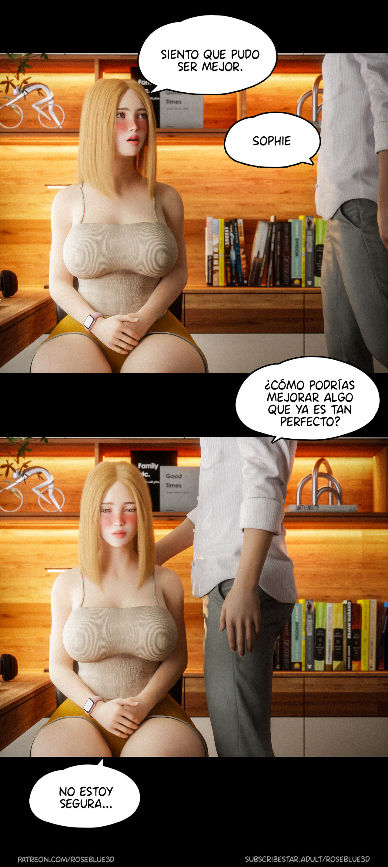 [Roseblue3D] La VIUDA de mi VECINA parte 21 (Comic Porn)