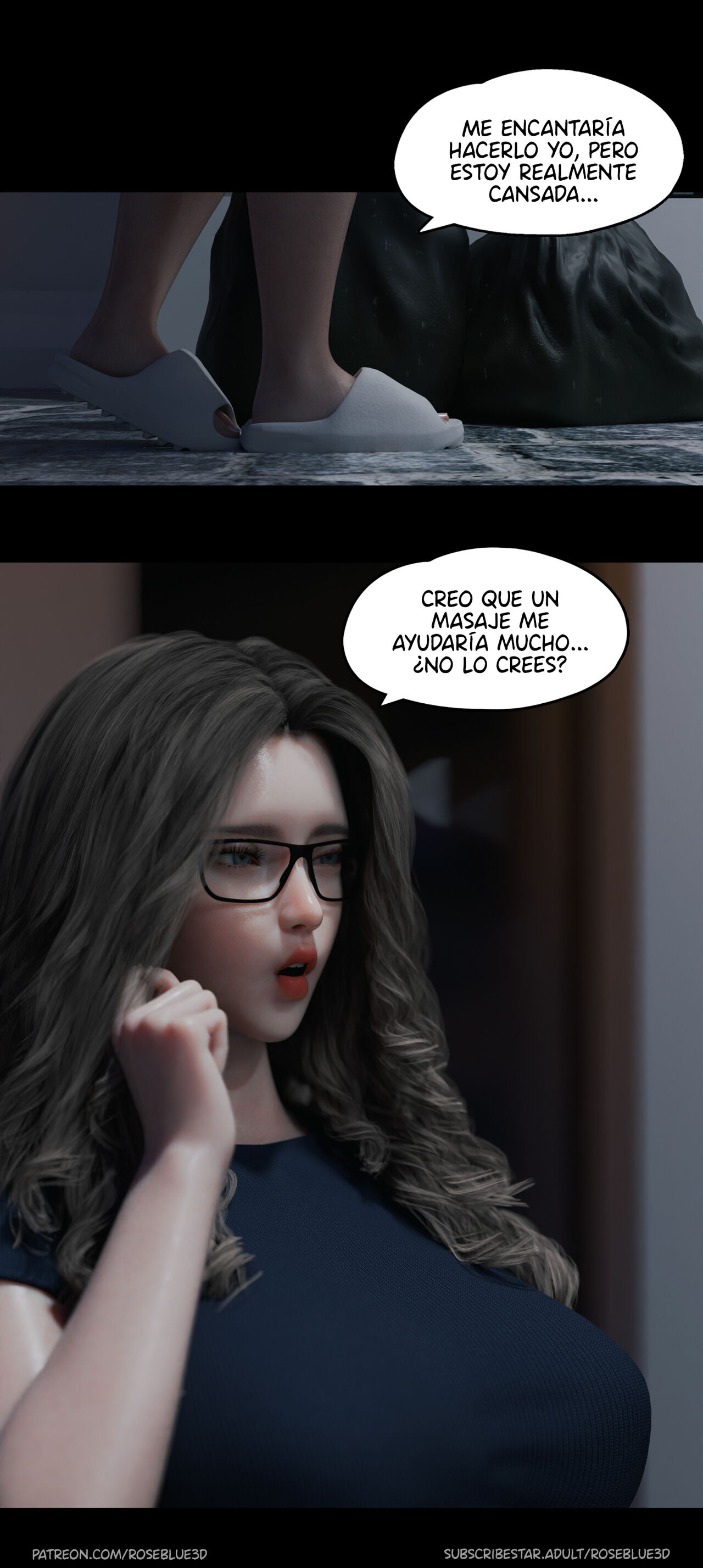 [Roseblue3D] La VIUDA de mi VECINA parte 22 (Comic Porn)