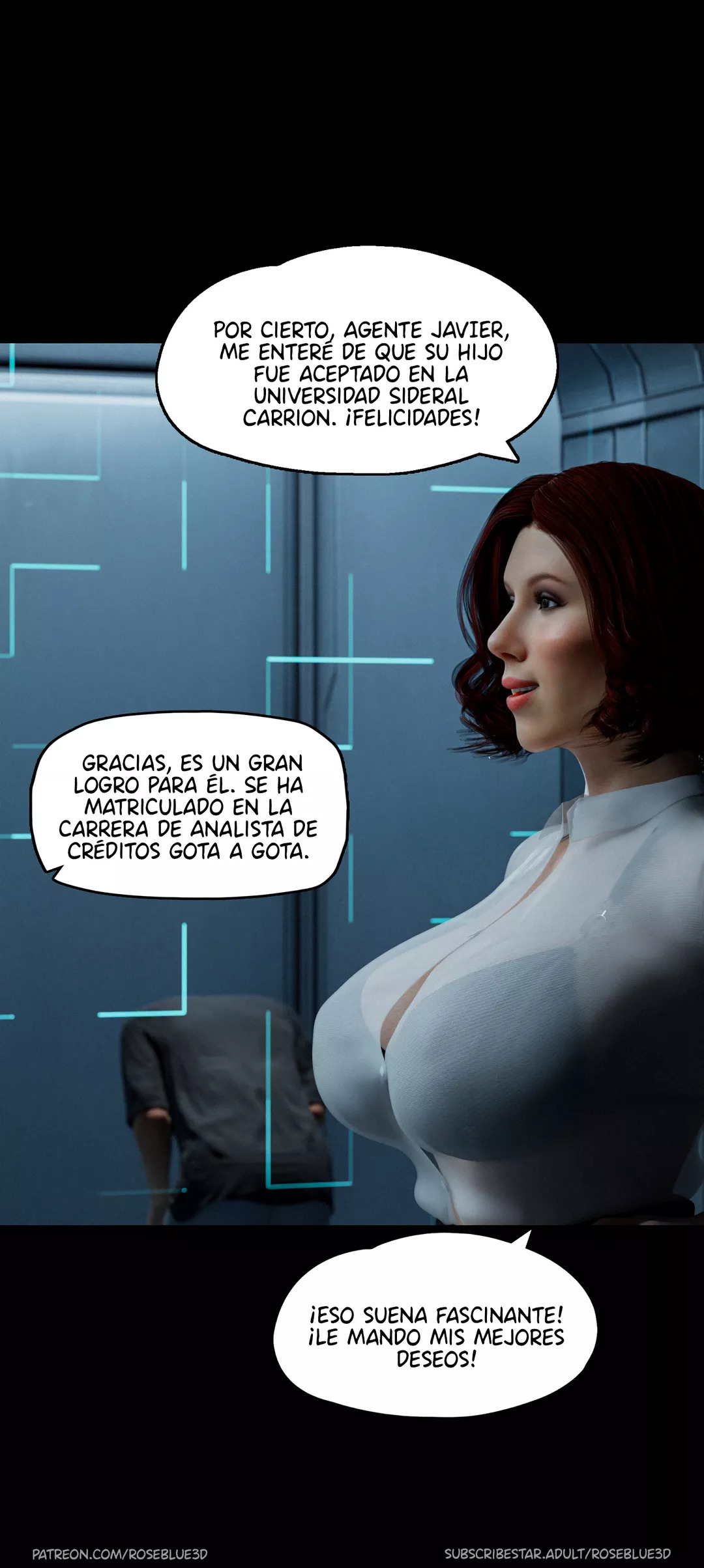 [Roseblue3D] La VIUDA de mi VECINA parte 23 (Comic Porn)