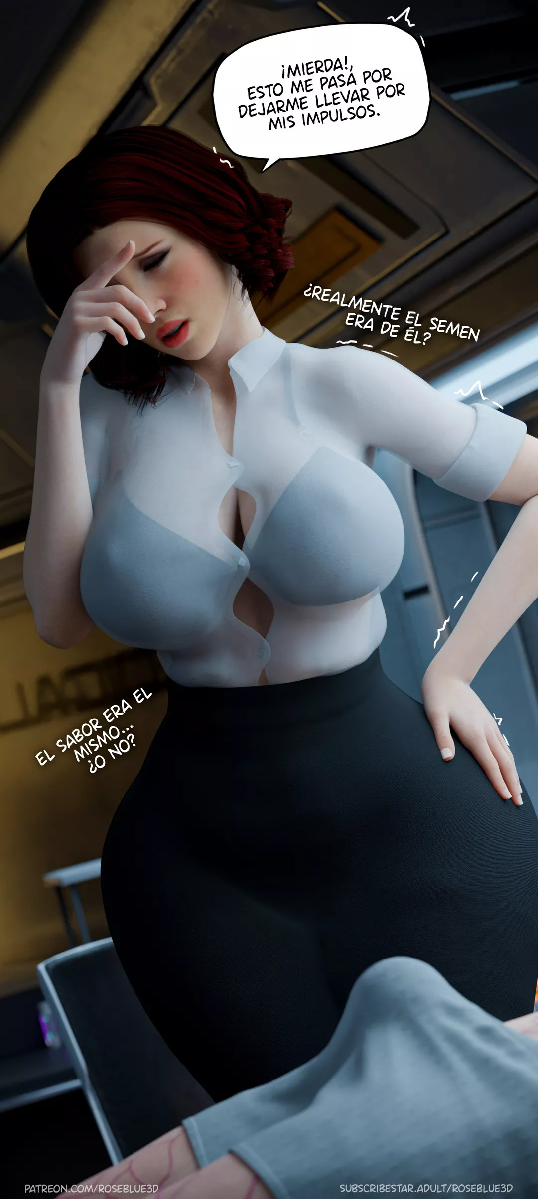 [Roseblue3D] La VIUDA de mi VECINA parte 23 (Comic Porn)