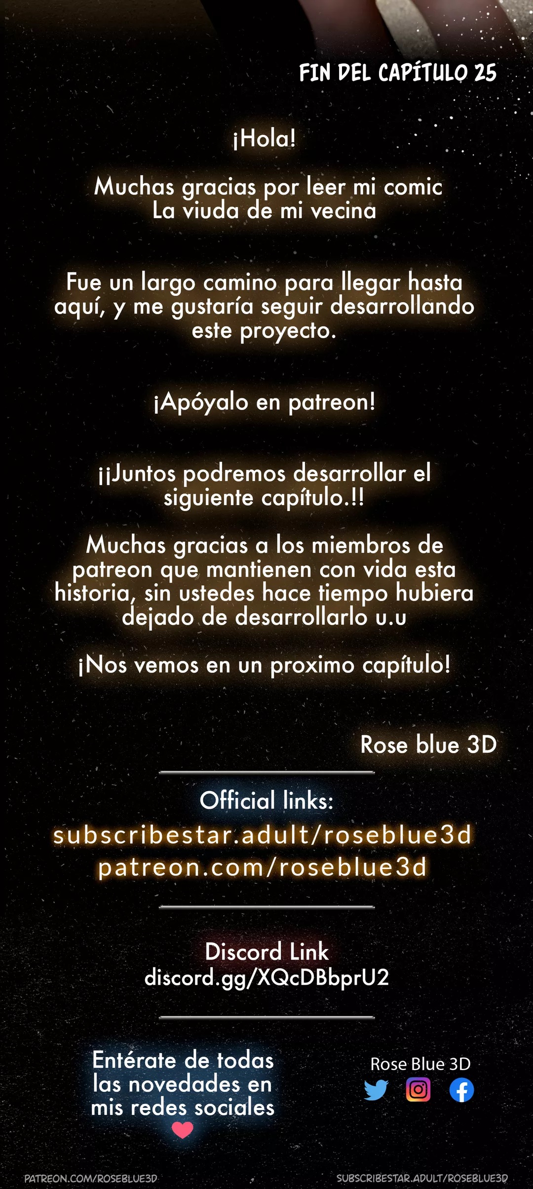 [Roseblue3D] La VIUDA de mi VECINA parte 25 (Comic Porn)