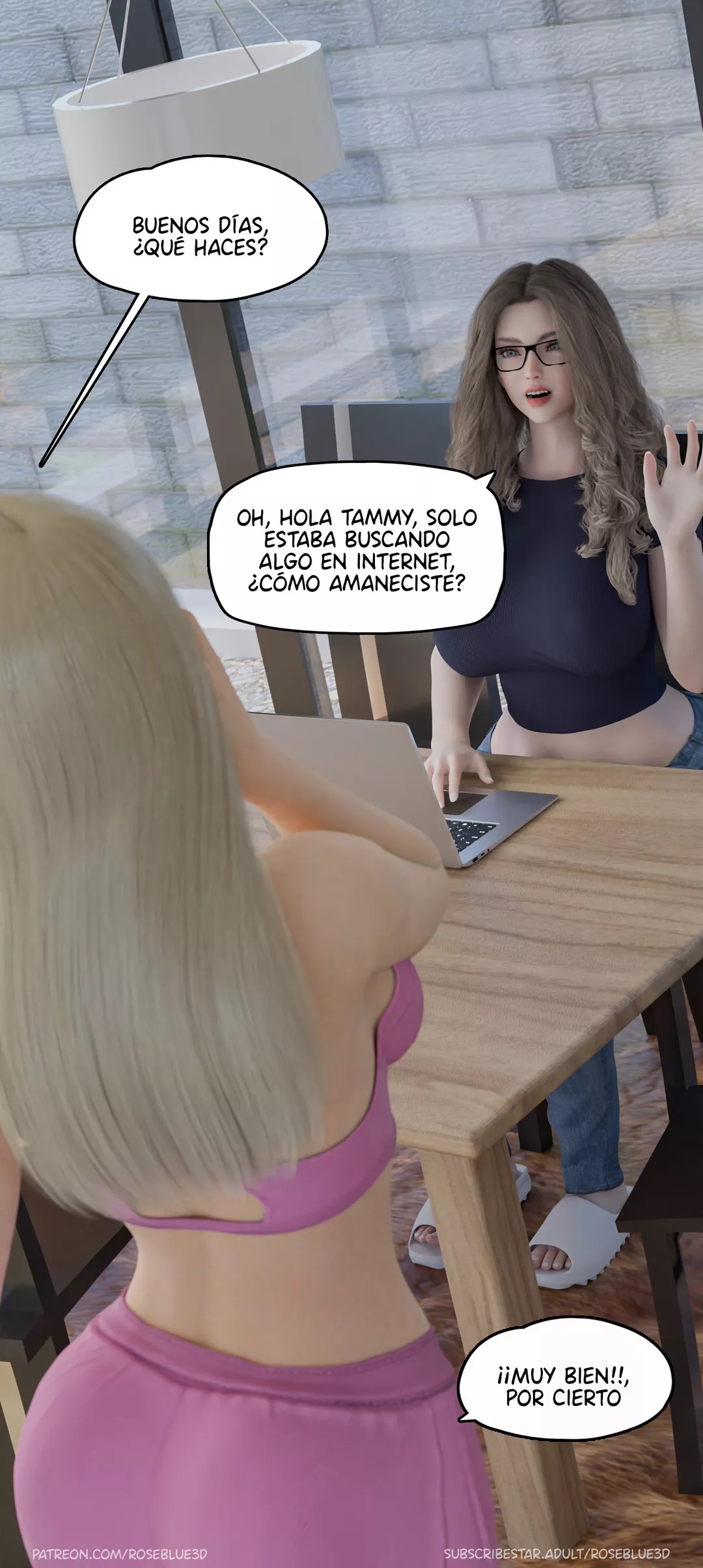 [Roseblue3D] La VIUDA de mi VECINA parte 26 (Comic Porn)