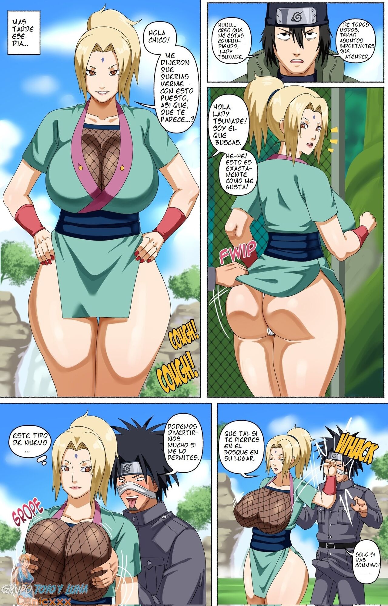 [Pink Pawg] TSUNADE and her Assistants (Naruto)