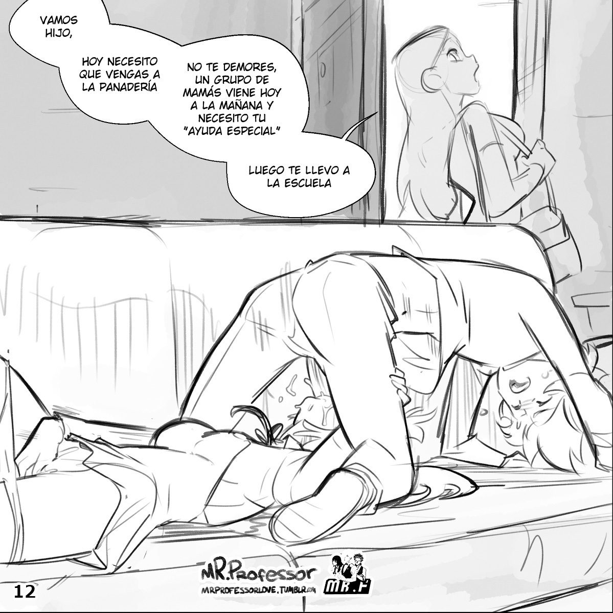 [Mr_Professor] La Panadería de Mamá 1 (Comic Porn)