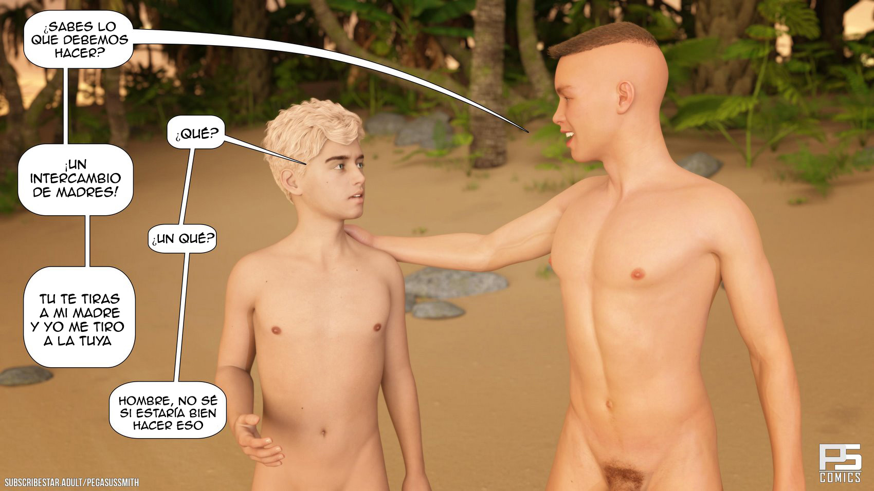 [Pegasus Smith] AU NATUREL — Nudist Resort parte 9 (Comic Porn)