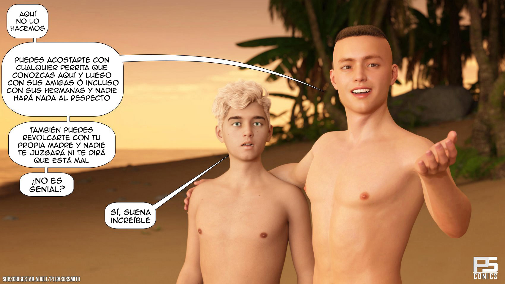 [Pegasus Smith] AU NATUREL — Nudist Resort parte 9 (Comic Porn)