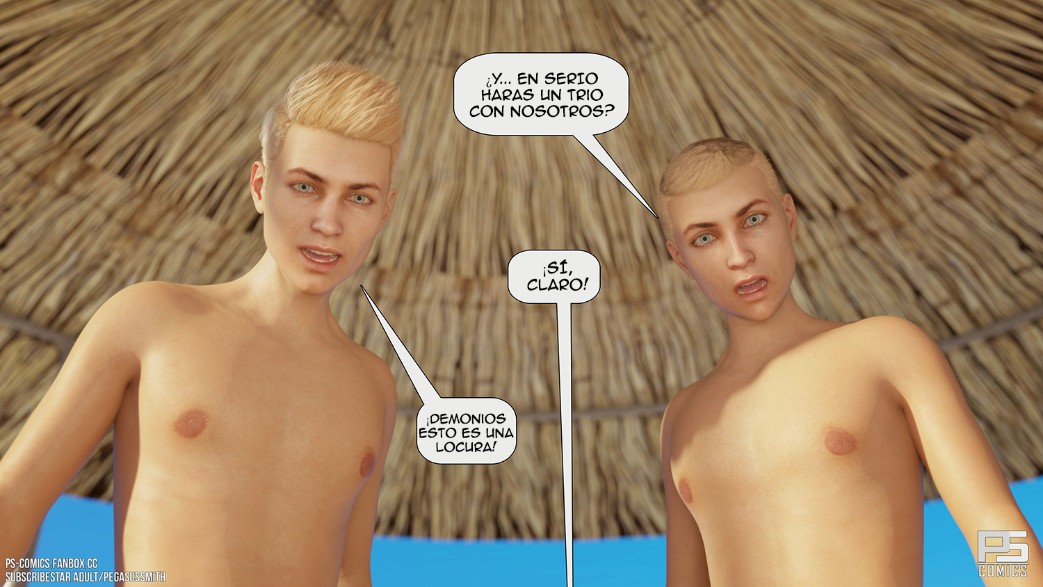 [Pegasus Smith] AU NATUREL — Nudist Resort parte 16 (Comic Porn)