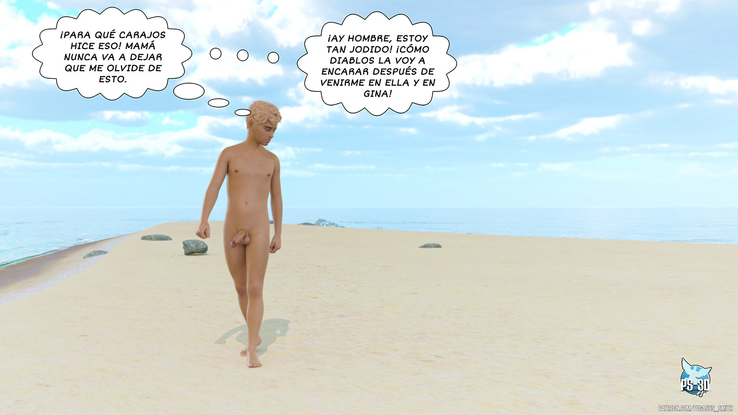 [Pegasus Smith] AU NATUREL — Nudist Resort parte 2 (Comic Porn)