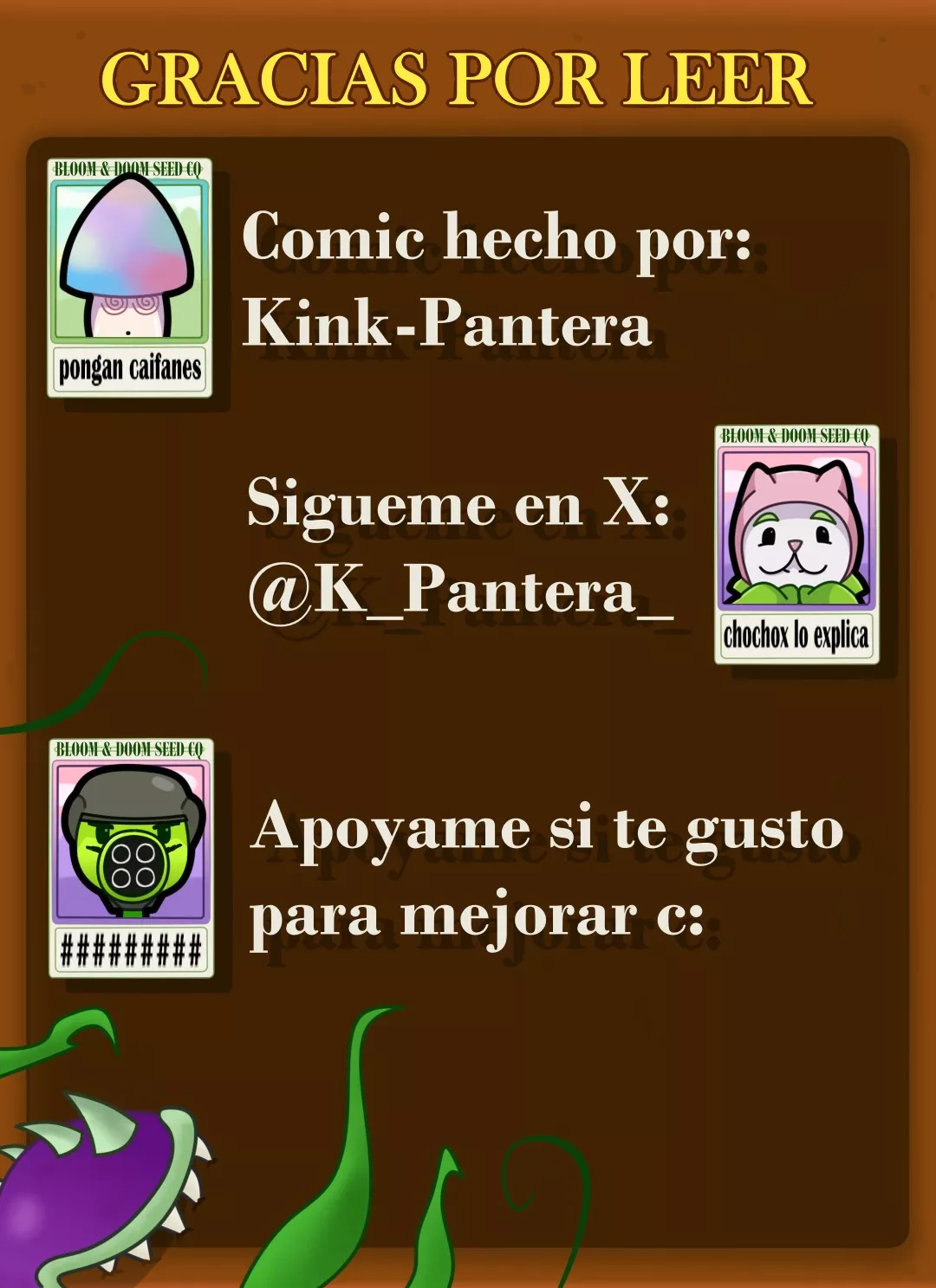 [King Pantera] Preparado, Listo… Planta! (Plants vs Zombies)