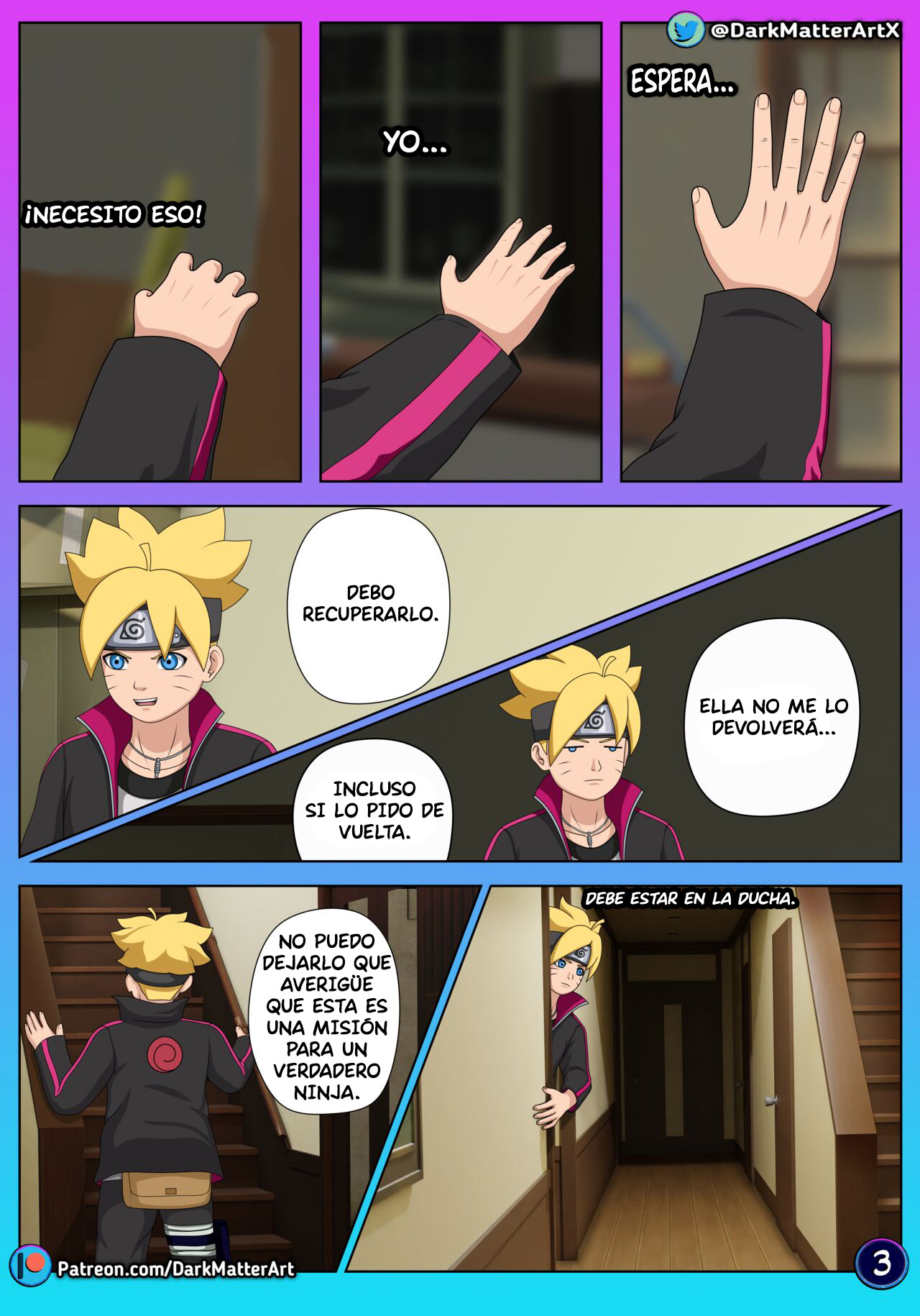 [DarkMatterArt] CONFUSION in BED parte 1 (Boruto: Naruto Next Generations)