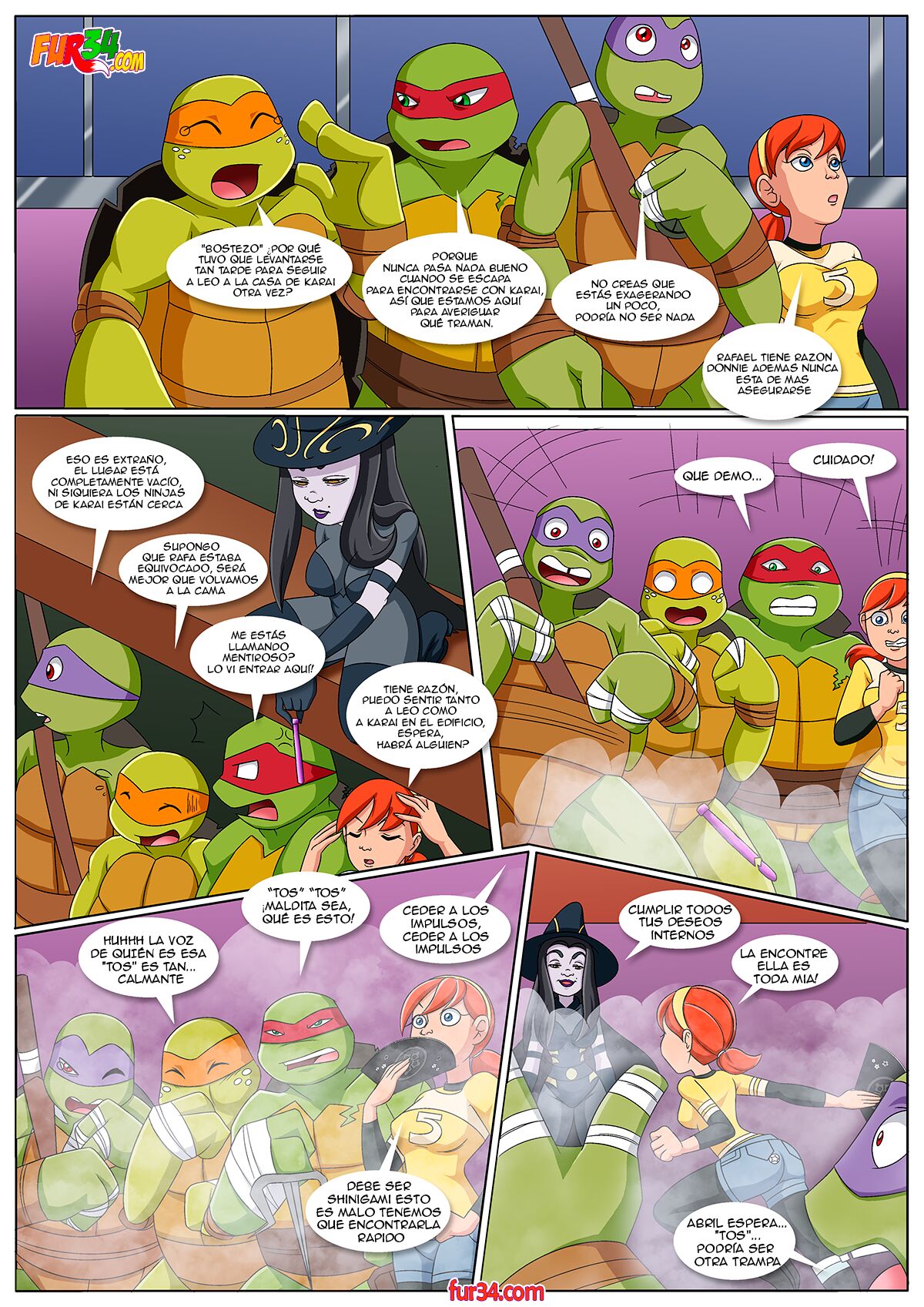 [Palcomix] Teenage Horny Kunoichi Girls (Teenage Mutant Ninja Turtles)