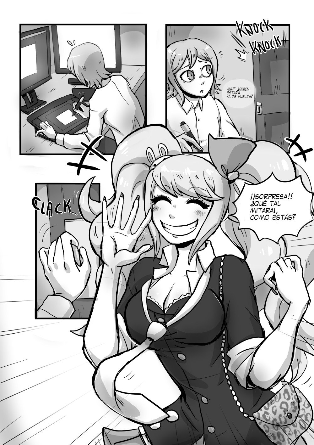 [NotSafeForFruit] Ms. Enoshima's Art Lesson (Danganronpa)