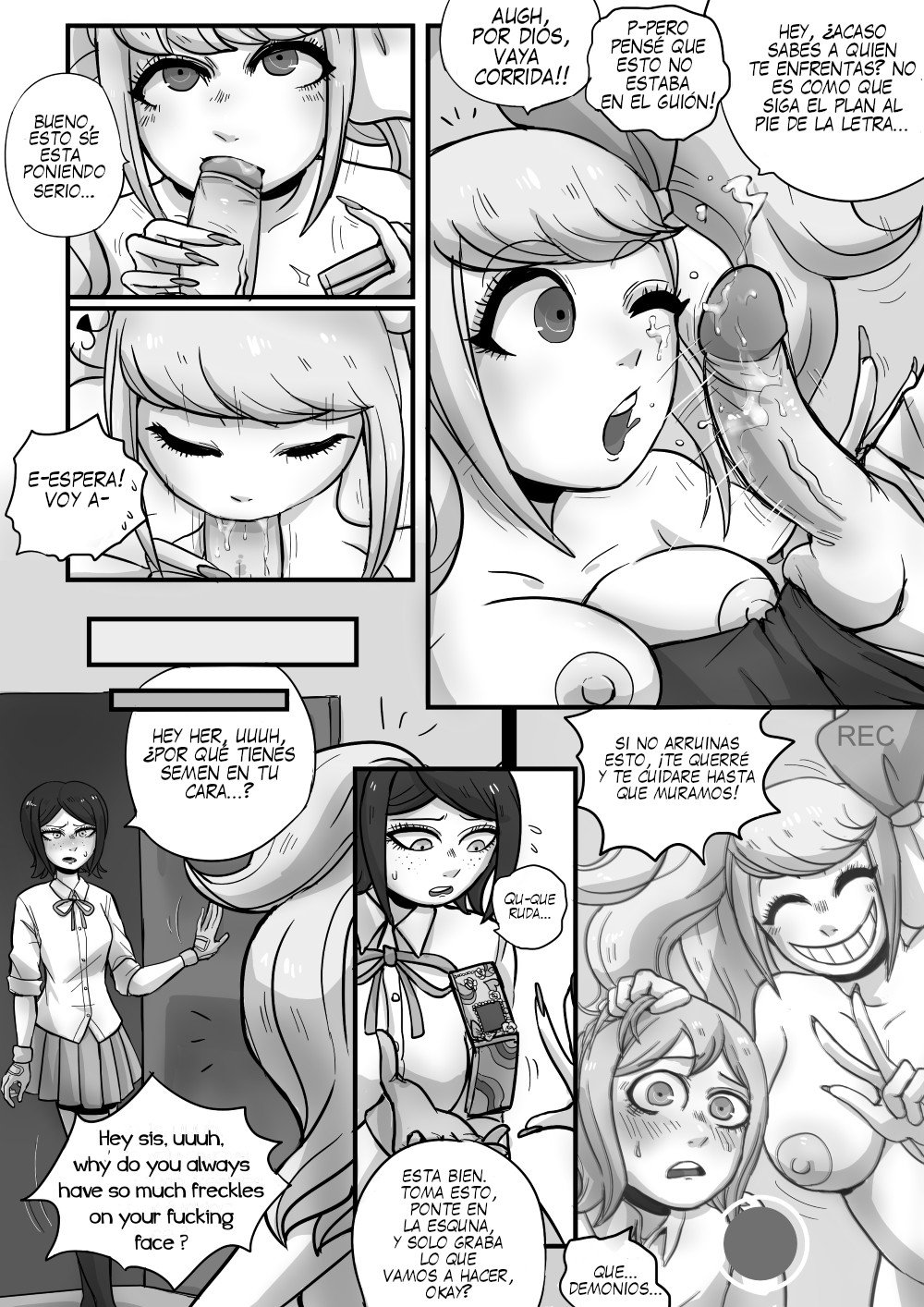 [NotSafeForFruit] Ms. Enoshima's Art Lesson (Danganronpa)
